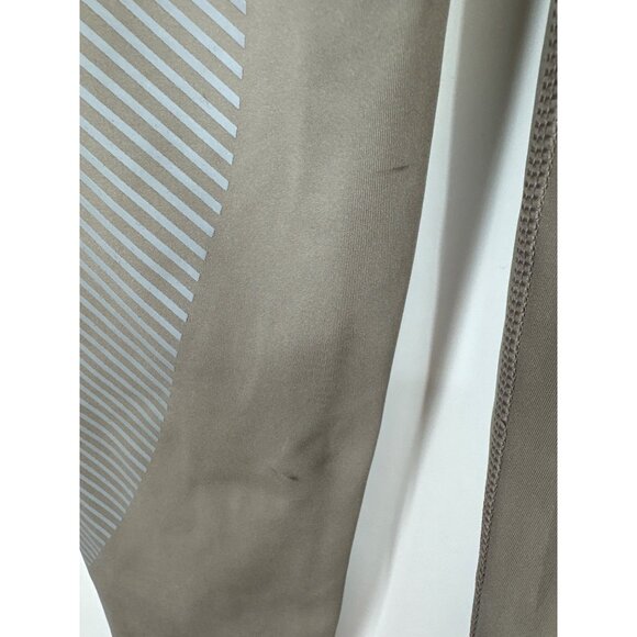 Nike Pro Compression Leggings Gray Striped Design Womens Activewear Size S - Picture 5 of 10